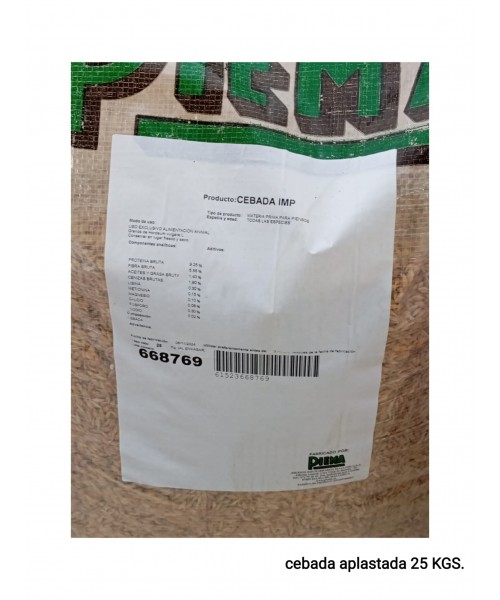 CEBADA APLASTADA (25KG)