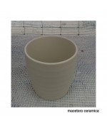 MACETERO CERAMICA BLANCO