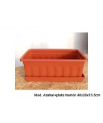 MOD. AZAHA + PLATO MARRON  (40 x 20 x 15.5cm)
