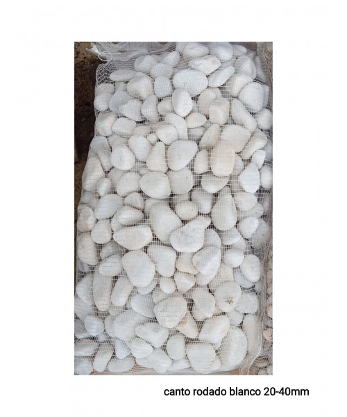 CANTO RODADO BLANCO (20-40 MM)
